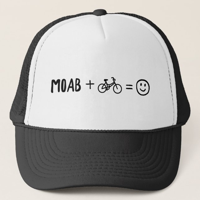 Gorra De Camionero Moab Utah Plus Bikes Makes You Happy (Anverso)