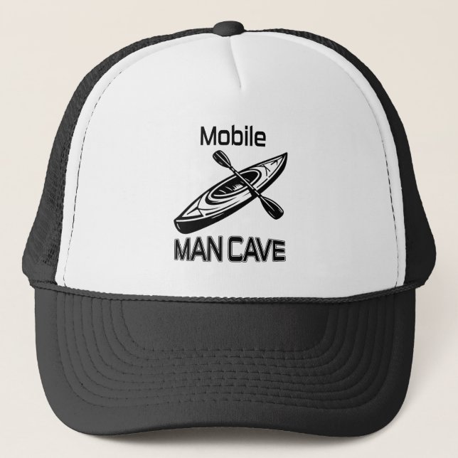 Gorra De Camionero Mobile Man Cave Kayak (Anverso)