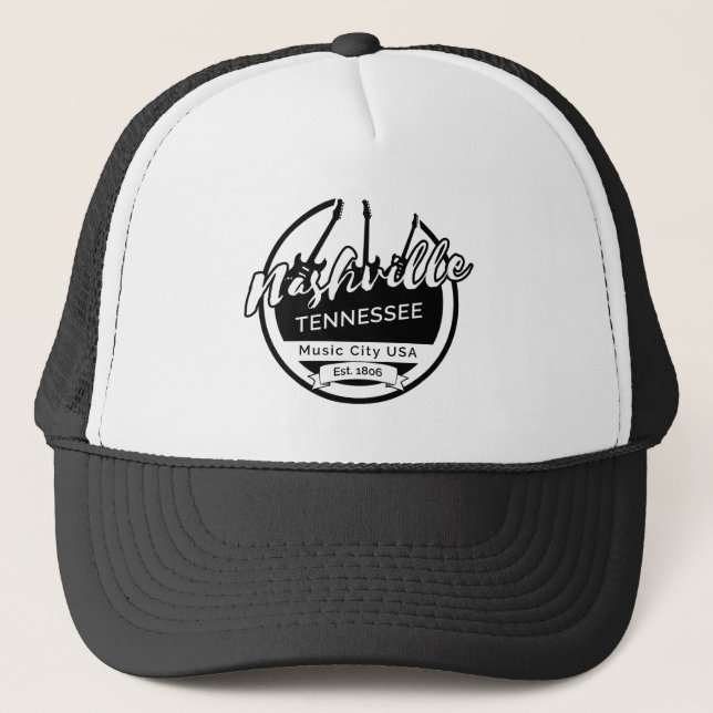 Gorra De Camionero Mochila de Nashville Tennessee Music City (Anverso)