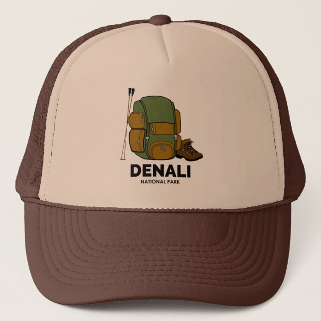 Gorra De Camionero Mochila del parque nacional Denali (Anverso)