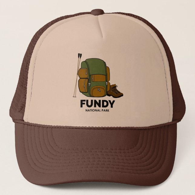 Gorra De Camionero Mochila del Parque Nacional Fundy (Anverso)
