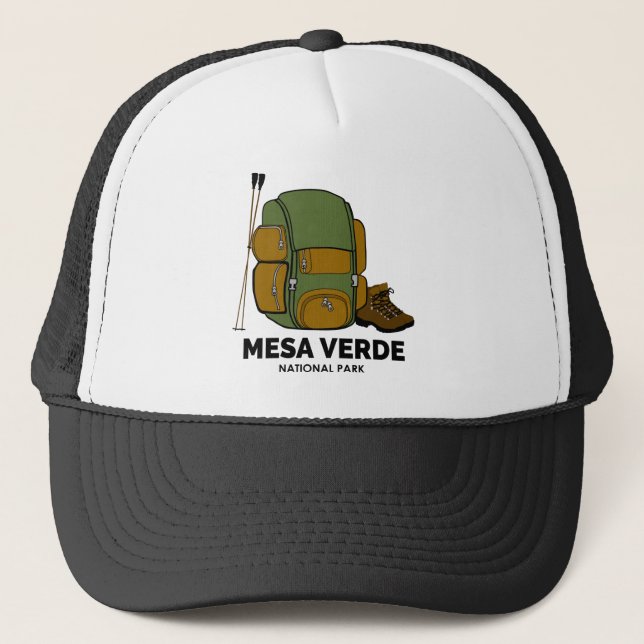Gorra De Camionero Mochila del Parque Nacional Mesa Verde (Anverso)
