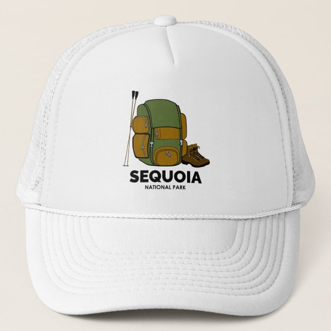 Gorra De Camionero Mochila del Parque Nacional Sequoia (Anverso)