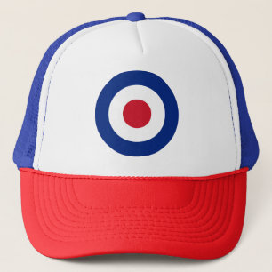 Gorra De Camionero MOD - Roundel clásico - blanco del tiro al arco de