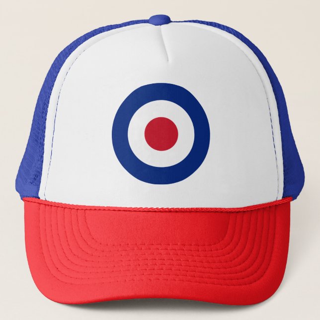 Gorra De Camionero MOD - Roundel clásico - blanco del tiro al arco de (Anverso)