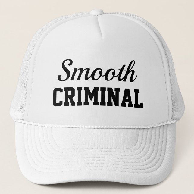 Gorra De Camionero Moda divertida de la Novedad SMOOTH CRIMINAL (Anverso)