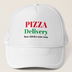 Gorra De Camionero Moda divertida del arco de la ENTREGA de la PIZZA