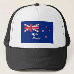 Gorra De Camionero Moda Kia Ora & New Zealand Flag / Nueva Zelanda
