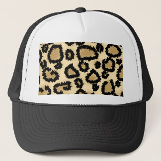 Gorra De Camionero Modelo, Brown y negro del estampado leopardo