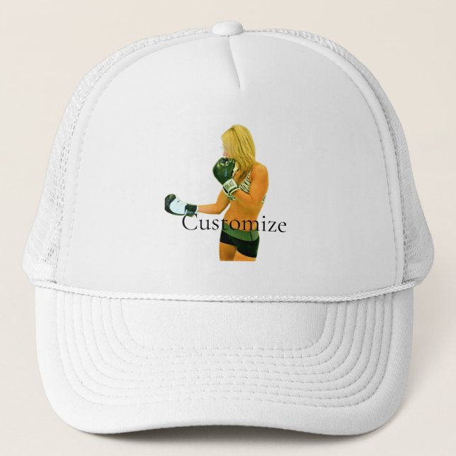Gorra De Camionero Modelo de fitness femenino boxeo Thunder_Cove (Anverso)