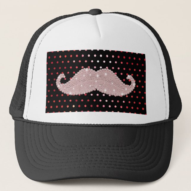 Gorra De Camionero Modelo de lunares rosado femenino divertido del (Anverso)