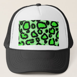 Gorra De Camionero Modelo del estampado leopardo del negro y de la