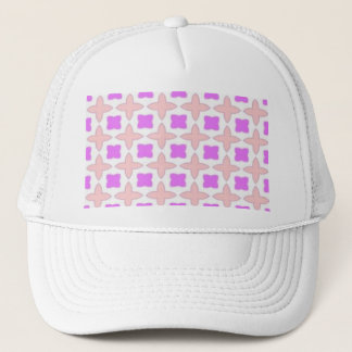 Gorra De Camionero modelo rosado y blanco