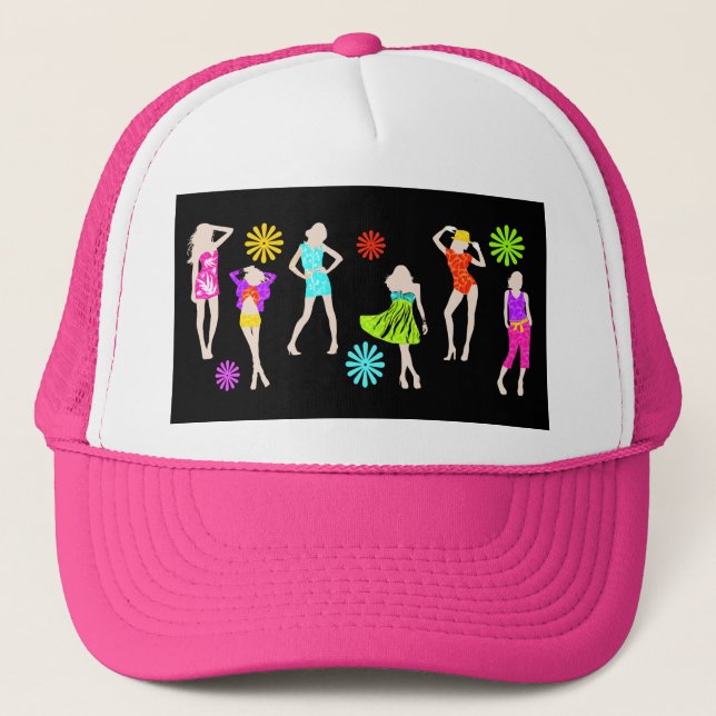 Gorra De Camionero Modelos de moda femeninos de los chicas (Anverso)