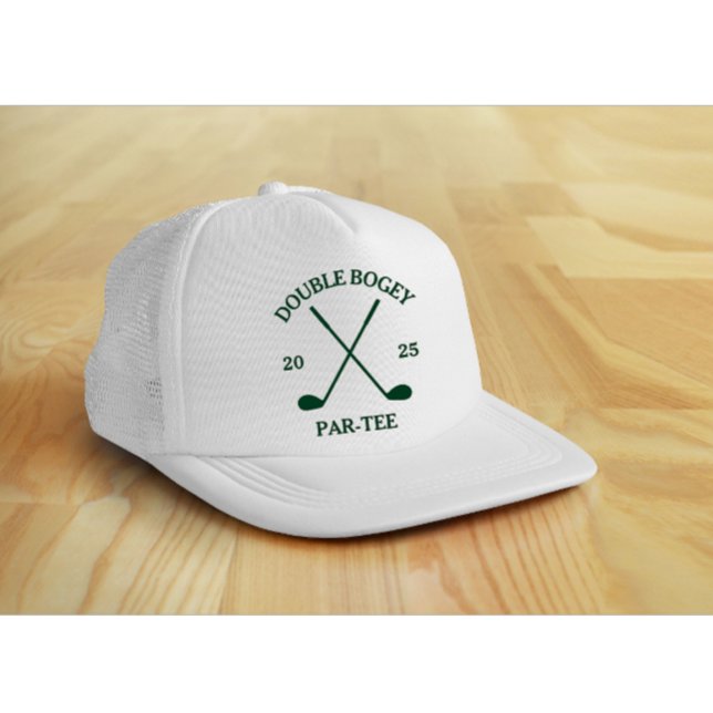 Gorra De Camionero Modern Custom Funny Golf Lover Green Text (Modern custom golf lover green text trucker hat)