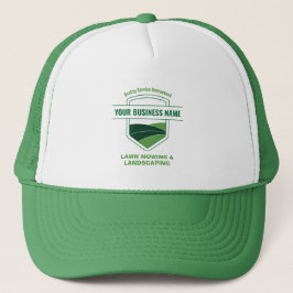 Gorra De Camionero Modern Landscaping Lawn Mowing Business Branded