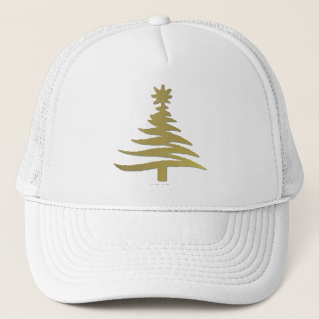 Gorra De Camionero Moderna galería de símbolos de árbol de Navidad Im (Anverso)