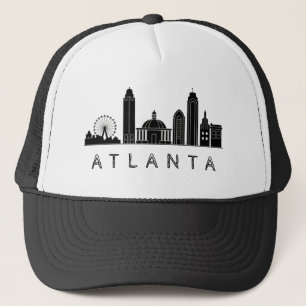 Gorra De Camionero Moderno Atlanta Georgia Estilizado Skyline