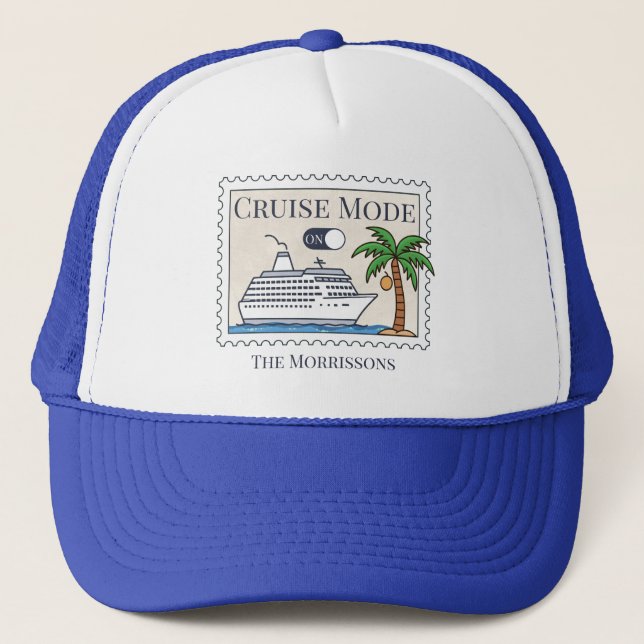 Gorra De Camionero Modo de crucero personalizado (Anverso)
