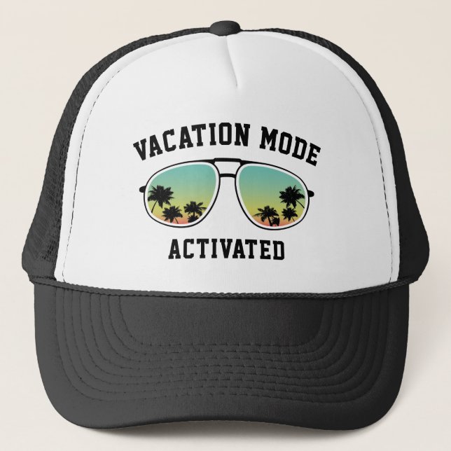 Gorra De Camionero Modo de vacaciones activado (Anverso)