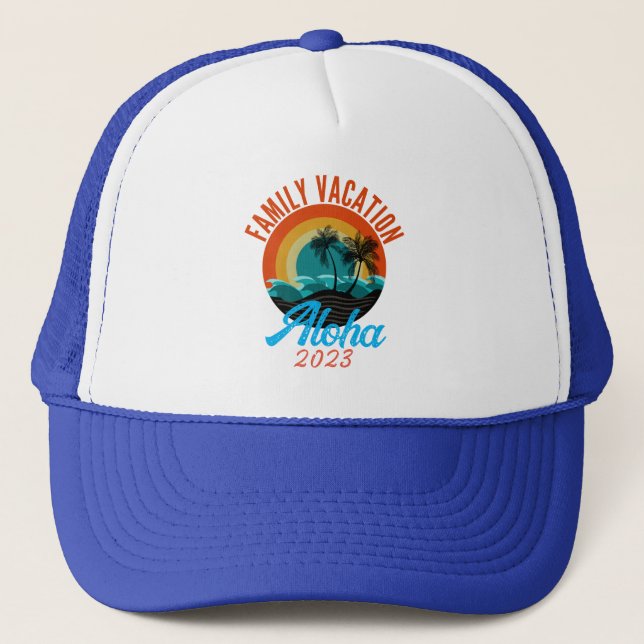 Gorra De Camionero MODO DE VACACIONES DE LA FAMILIA personalizado (Anverso)