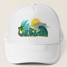 Gorra De Camionero Modo del Caribe de la playa