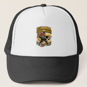 Gorra De Camionero Modo Gol de Ghana Esqueleto Delantero Naciones Str