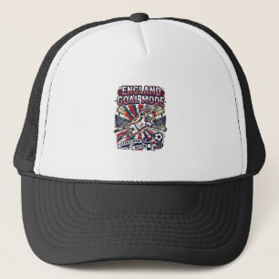 Gorra De Camionero Modo Gol de Inglaterra Esqueleto Delantero Nacione
