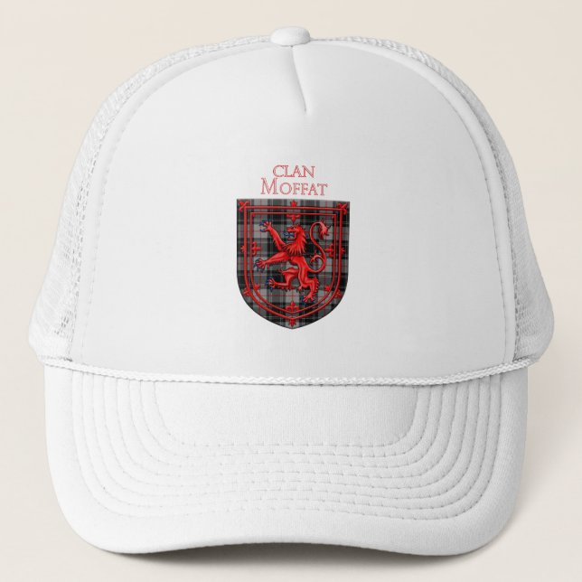 Gorra De Camionero Moffat Tartan Scottish Plaid Lion Rampant (Anverso)