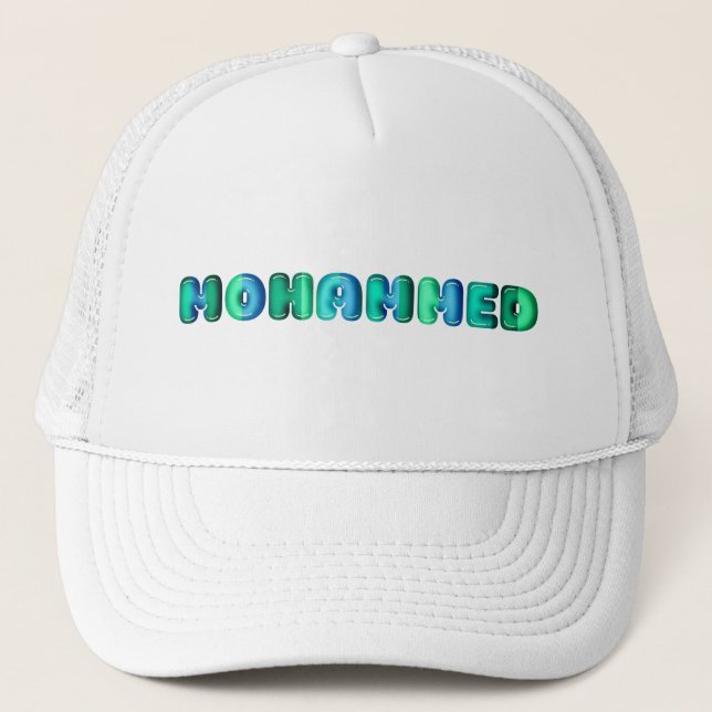 Gorra De Camionero Mohammed baby boy nombre kawaii 3d hijos ópticos (Anverso)