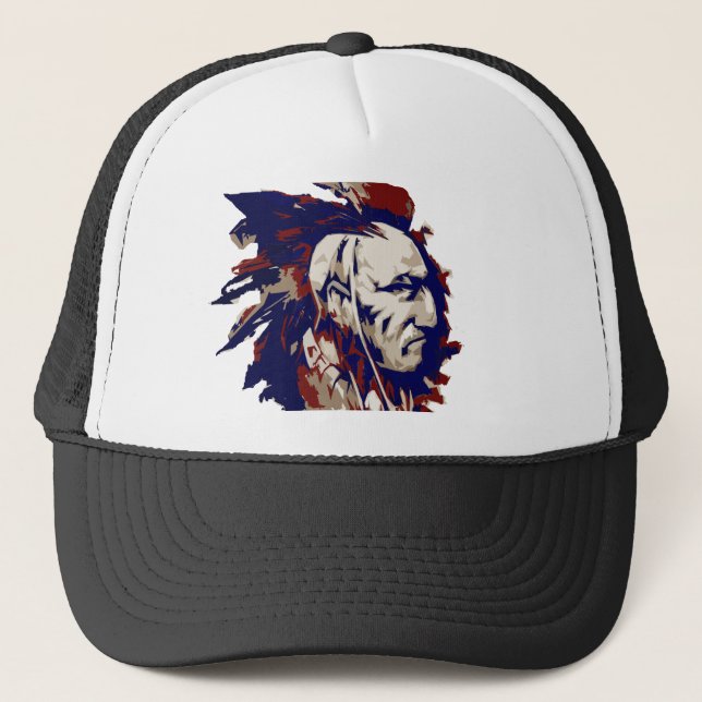Gorra De Camionero Mohawk del nativo americano