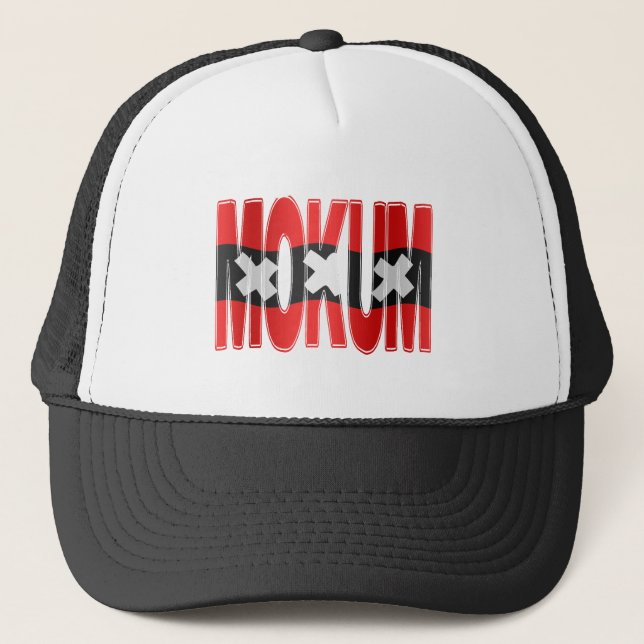 Gorra De Camionero Mokum + Amsterdam vlag (Anverso)