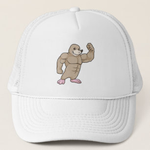 Gorra De Camionero Mole como Bodybuilder con músculos grandes