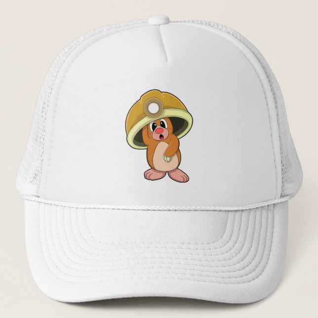 Gorra De Camionero Mole como minero con casco (Anverso)