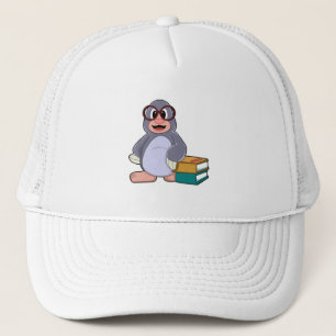 Gorra De Camionero Mole con gafas y libros