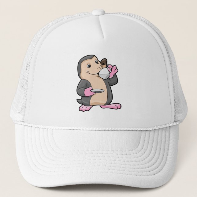 Gorra De Camionero Mole con taza de café y sartén (Anverso)