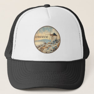 Gorra De Camionero Molinos de viento de Mykonos