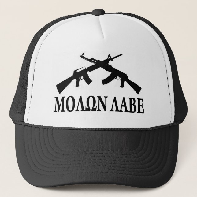 Gorra De Camionero Molon Labe - Griego (Anverso)