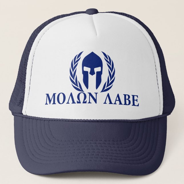 Gorra De Camionero Molon Labe Spartan Helmet (Anverso)