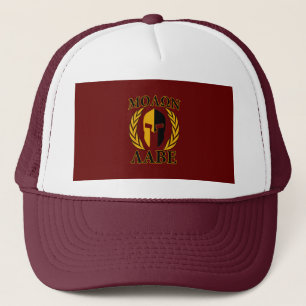 Gorra De Camionero Molon Labe Spartan Mask Laurels Burgundy Red