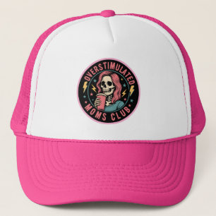 Gorra De Camionero Moms Club Skull Desordenado Mamá Vida