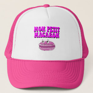 Gorra De Camionero Mon Petit Macaron Retro Groovy Textos