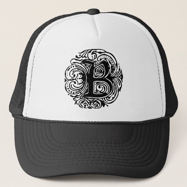 Gorra De Camionero Monarchia Black "B" (Anverso)