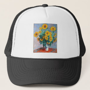 Gorra De Camionero Monet France Bouquet Sunflowers Impresionista Peop