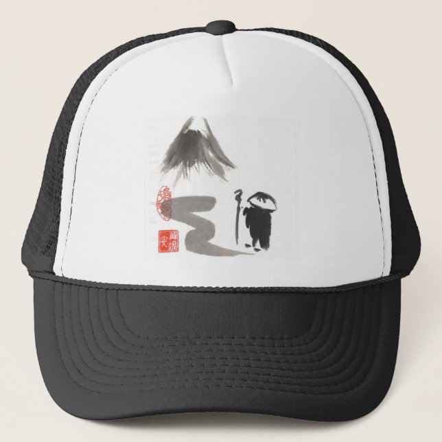 Gorra De Camionero Monje del zen en viaje (Anverso)