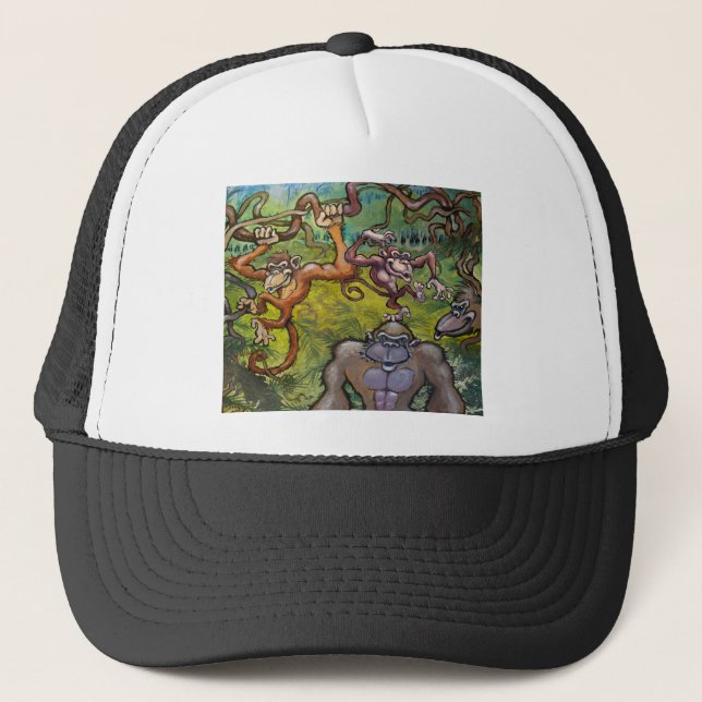 Gorra De Camionero Monkey Fun (Anverso)