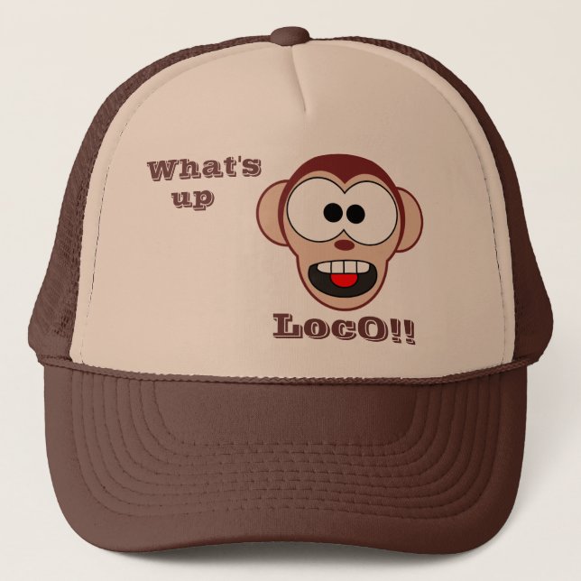 Gorra De Camionero Monkey loco (Anverso)