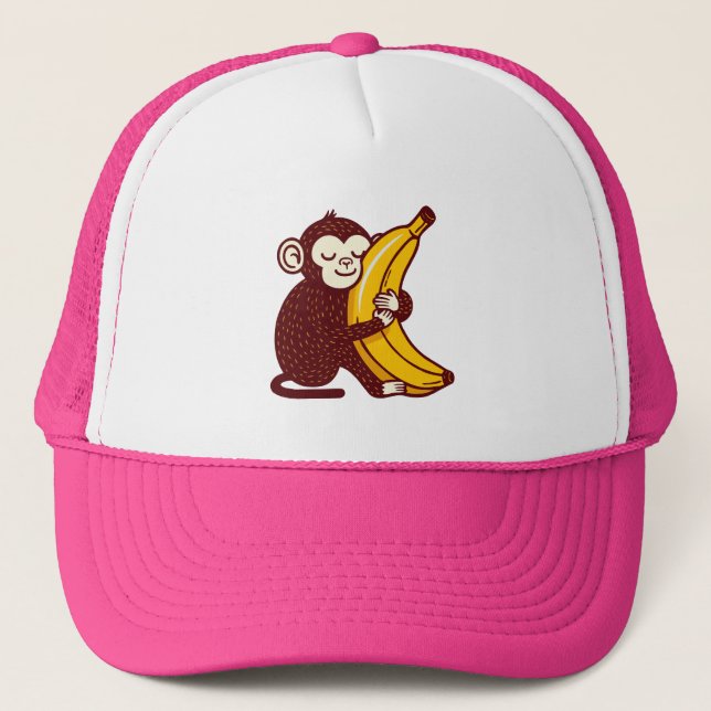 Gorra De Camionero Monkey Love Banana (Anverso)