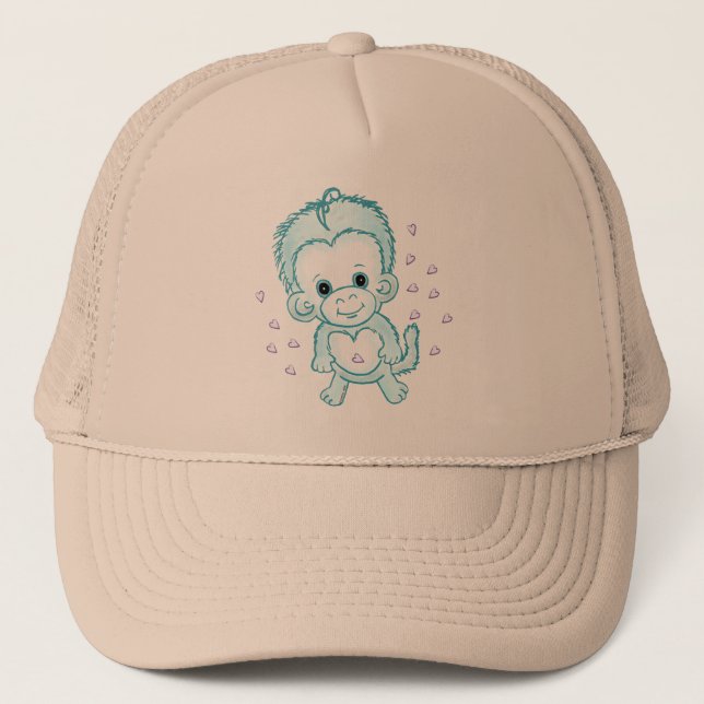 Gorra De Camionero Mono Baby Boy (Anverso)
