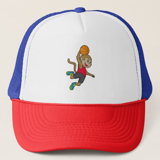 Gorra De Camionero Mono Baloncesto Baloncesto (Anverso)